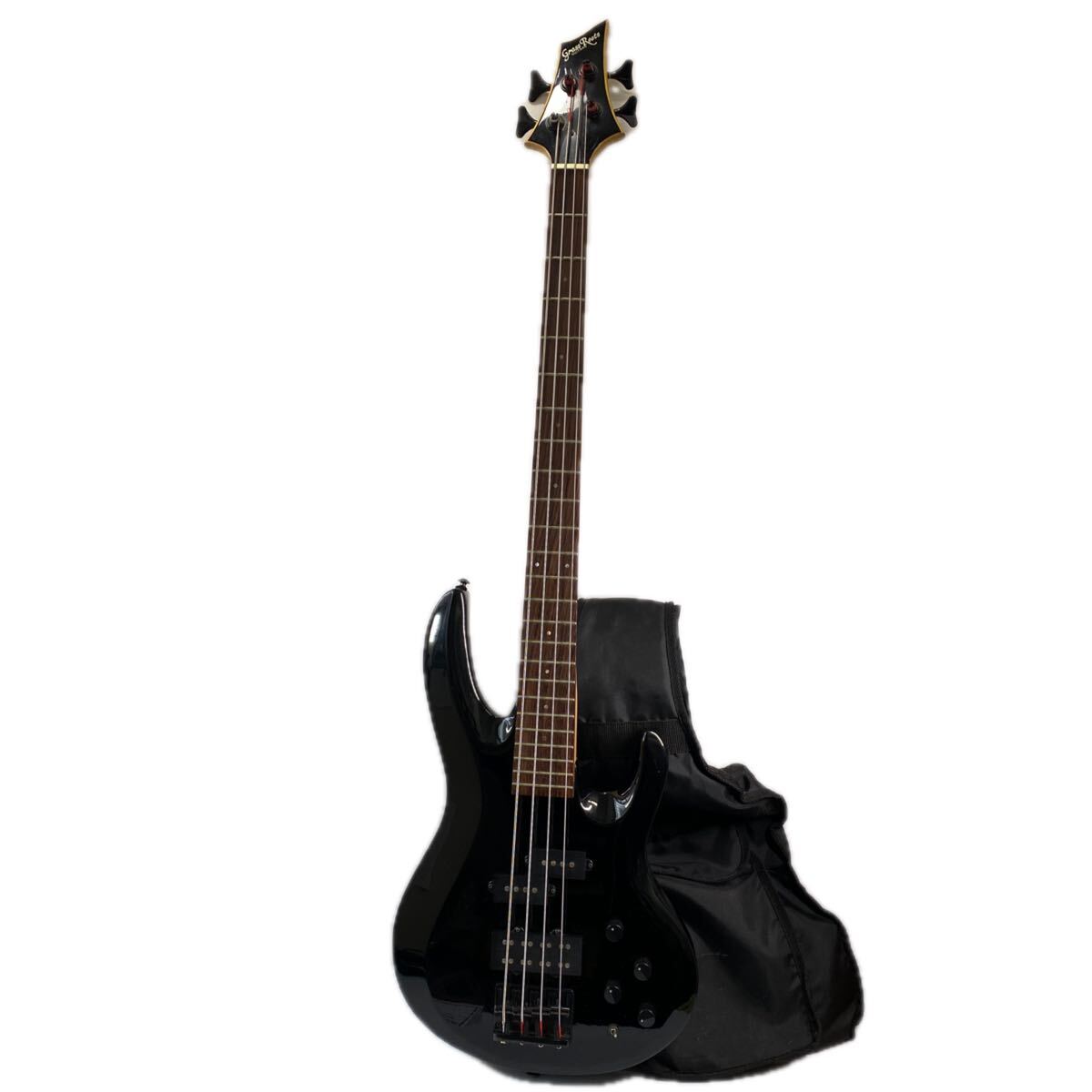 ジャンク品　ESP　Grass Roots　グラスルーツ　エレキ　ベース　G-G-58-B　ボトムライン　ペニシリン　GISHO モデル　ブラック_画像1