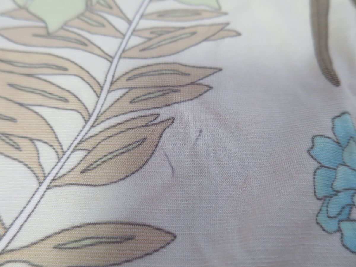 ボタニカル柄 ストレッチ ハイネックカットソー M~L_画像6