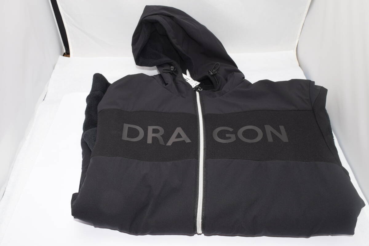 ☆新品未使用☆DANCE WITH DRAGON☆I(lǐng)P フリース ZIPUP パーカー☆ブラック☆XLサイズ 肩幅49㎝ 身幅61㎝ 著丈71㎝ 袖丈62㎝☆定価45,100円