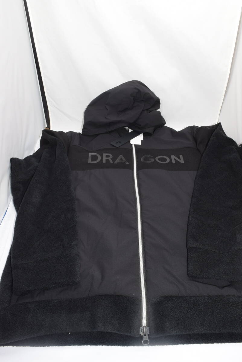 ☆新品未使用☆DANCE WITH DRAGON☆I(lǐng)P フリース ZIPUP パーカー☆ブラック☆XLサイズ 肩幅49㎝ 身幅61㎝ 著丈71㎝ 袖丈62㎝☆定価45,100円