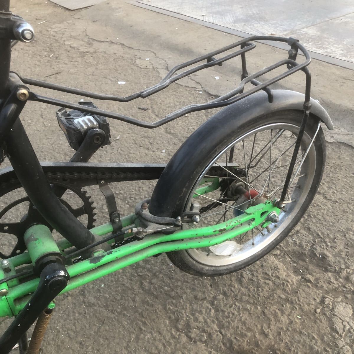 SCOOMA スクーマ 折りたたみ自転車 16インチ 緑 レトロ_画像4