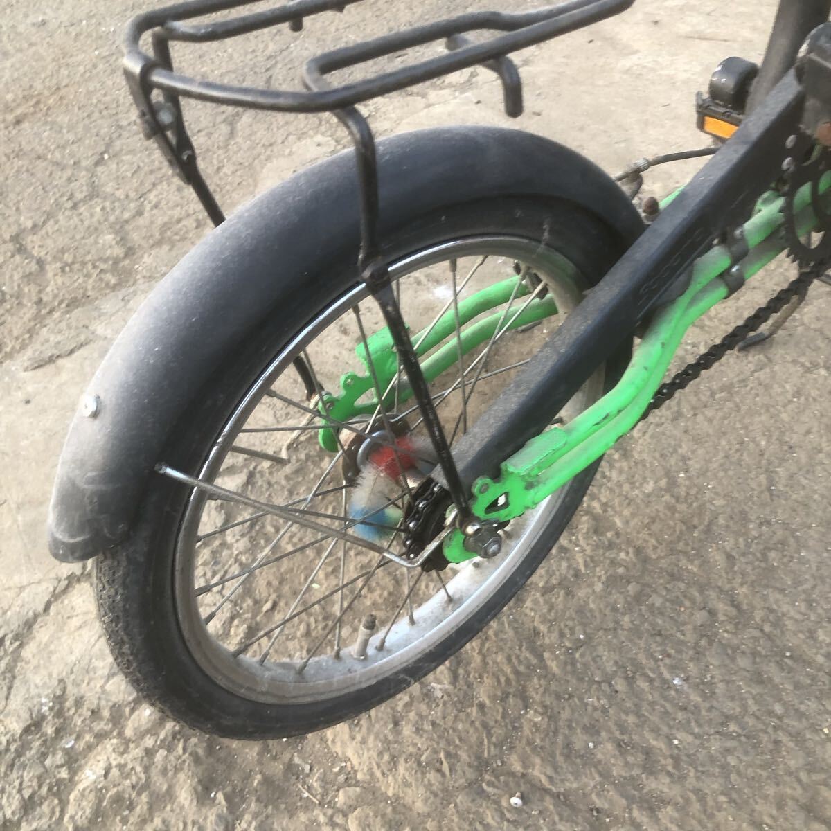 SCOOMA スクーマ 折りたたみ自転車 16インチ 緑 レトロ_画像7