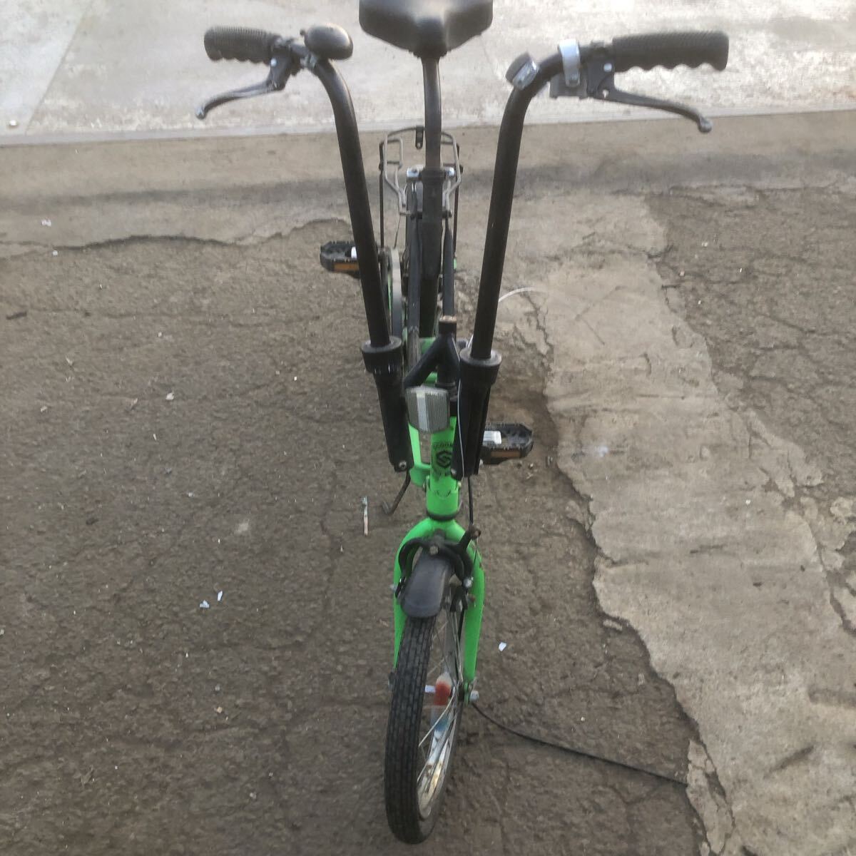 SCOOMA スクーマ 折りたたみ自転車 16インチ 緑 レトロ_画像10