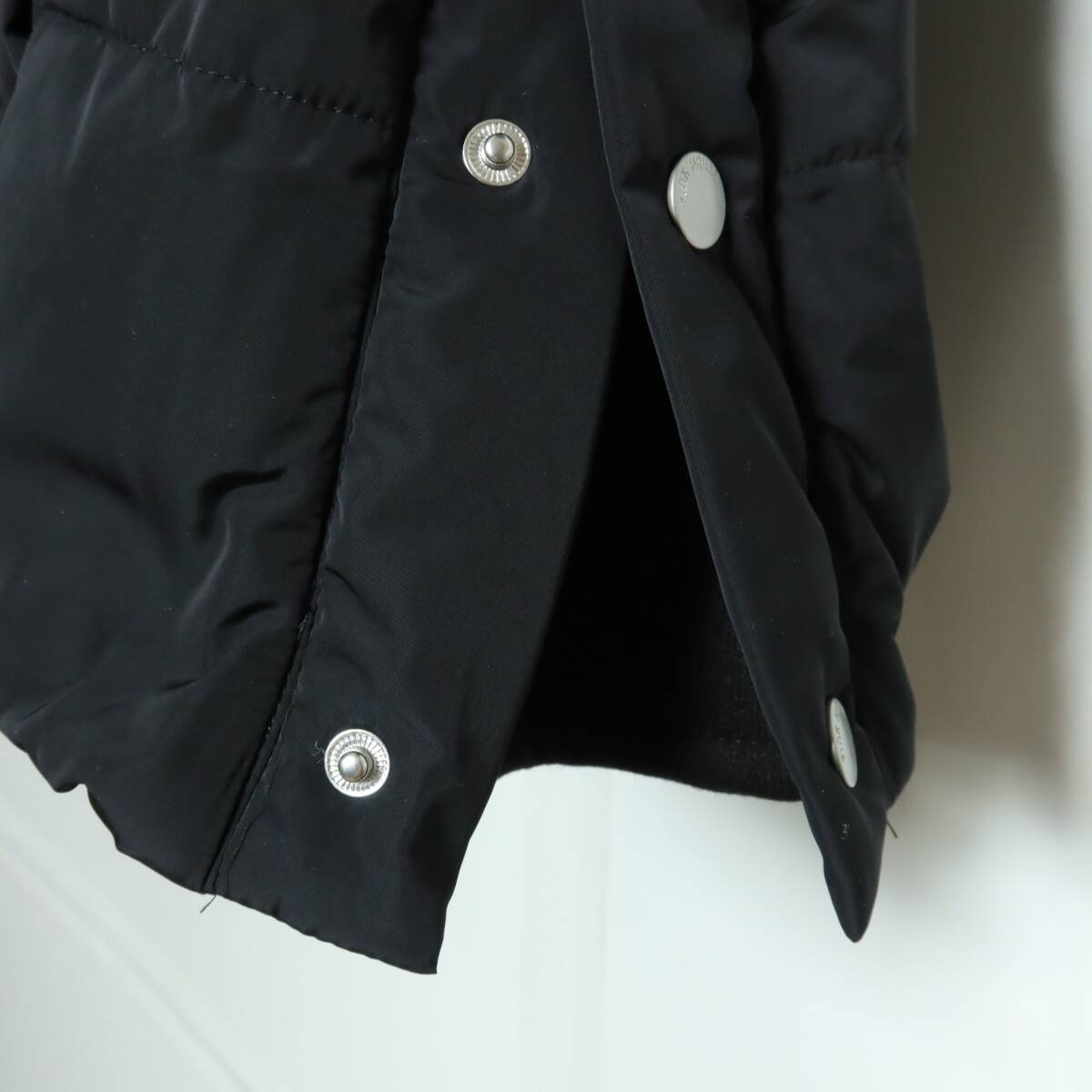 【美品】ピンクハウス★中わた入りジャケット フーディ ブラック系 フェイクファー付きフード♪厚手 z15893_画像9