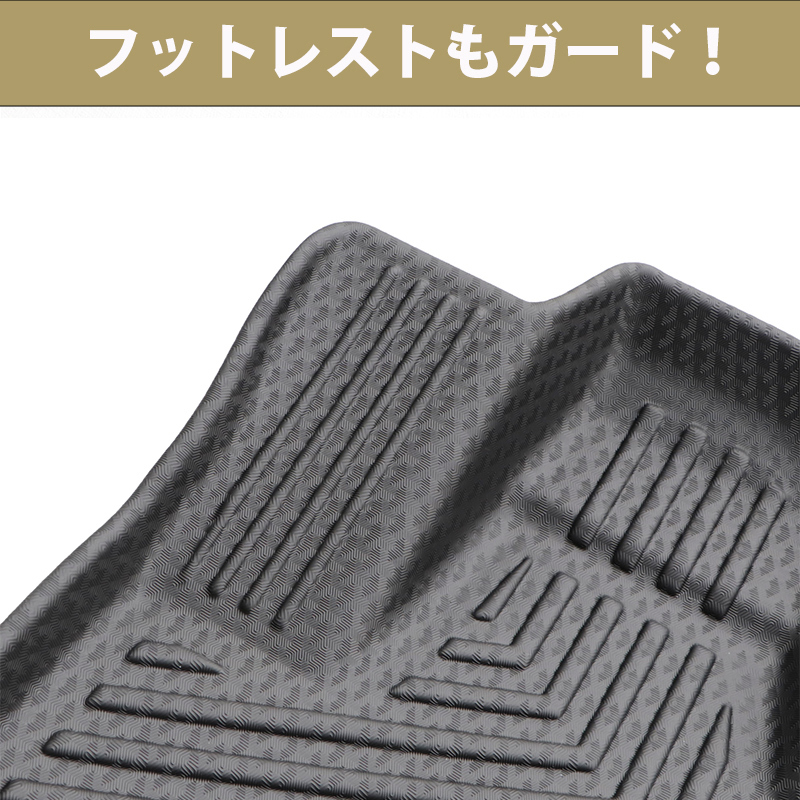 DELICA MINI デリカミニ B30系 専用3D フロアマット 撥水 防水 TPE素材 ゴムマット 1台分セット 　デリカ ミニ 　30 　三菱_画像6