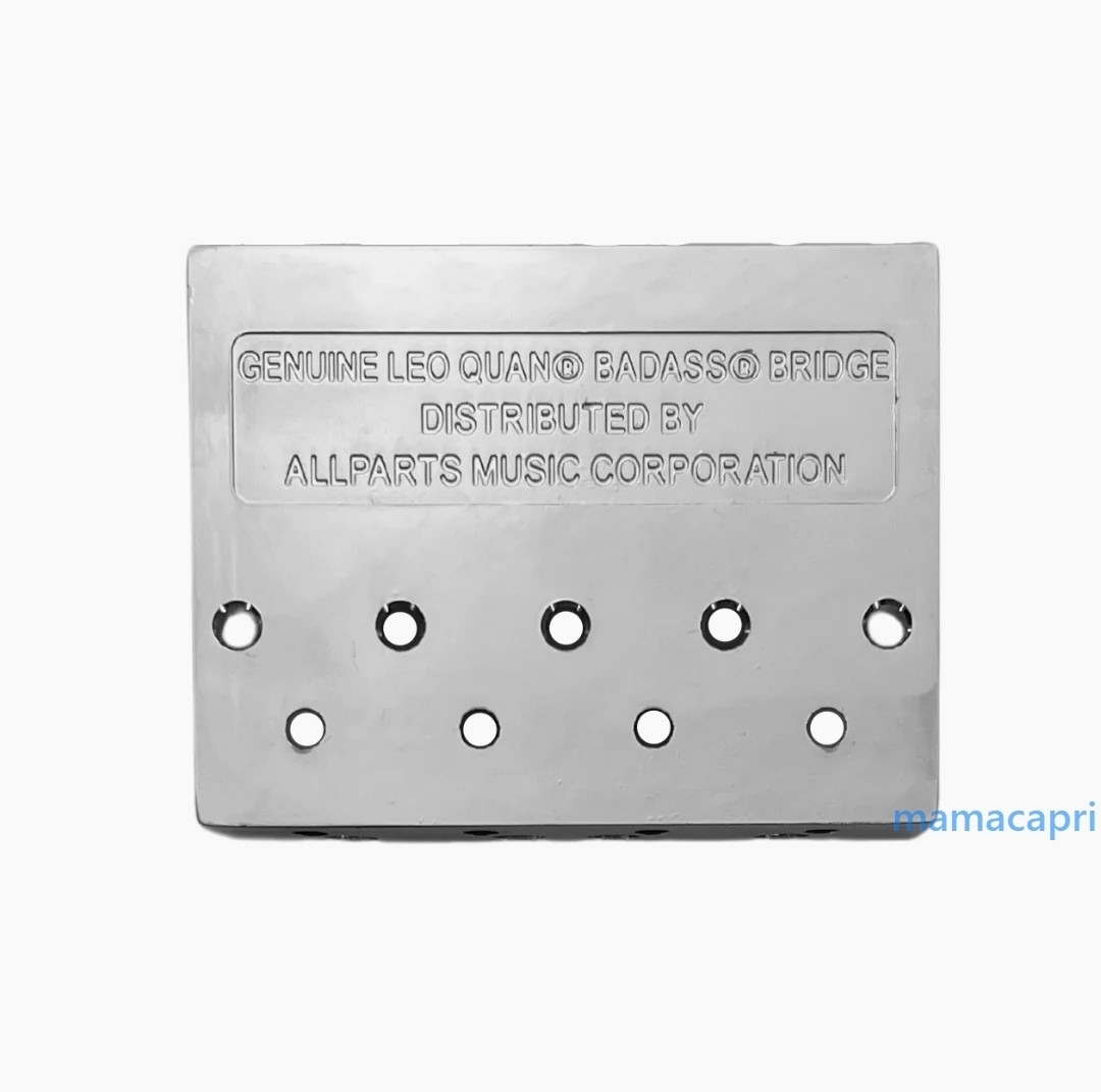 新品 Leo Quan Badass II Bass Bridge 4 String BB-3342-010レオ クアン バダス2 4弦 ベース ブリッジ クローム ALLPARTS オールパーツ_画像3