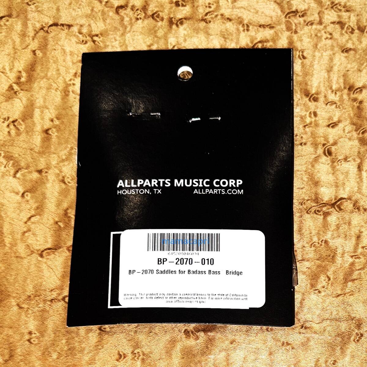 新品 ALLPARTS Badass OR Omega Saddle For Bass Bridge Chrome BP-2070-010 オールパーツ バダス/オメガ ベース ブリッジ サドル クローム_画像3