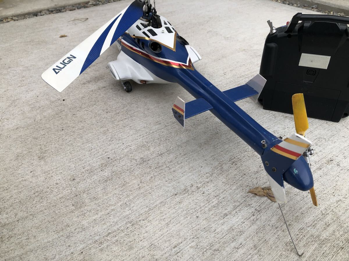 align t-rex450 エアウルフボディ　フタバ　t8j プロポ付き _画像4