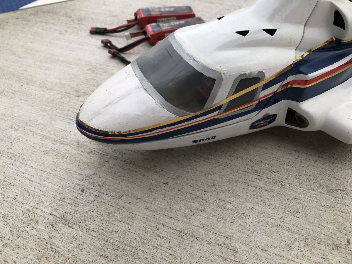 align t-rex450 エアウルフボディ　フタバ　t8j プロポ付き _画像5