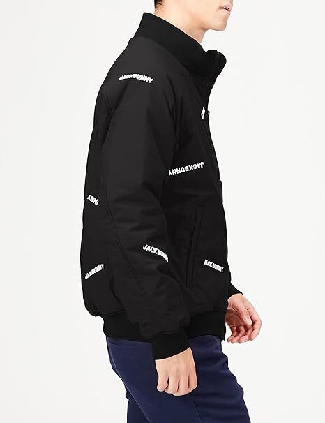 新品Jack Bunny byパーリーゲイツ●防風・保温/総柄・中綿ジャケット●BK/4●ジャックバニー_画像6