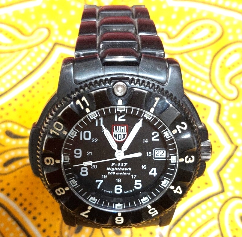 229.1円 稼働品 ルミノックス LUMINOX 腕時計 F-117 SERIES 3400_画像4