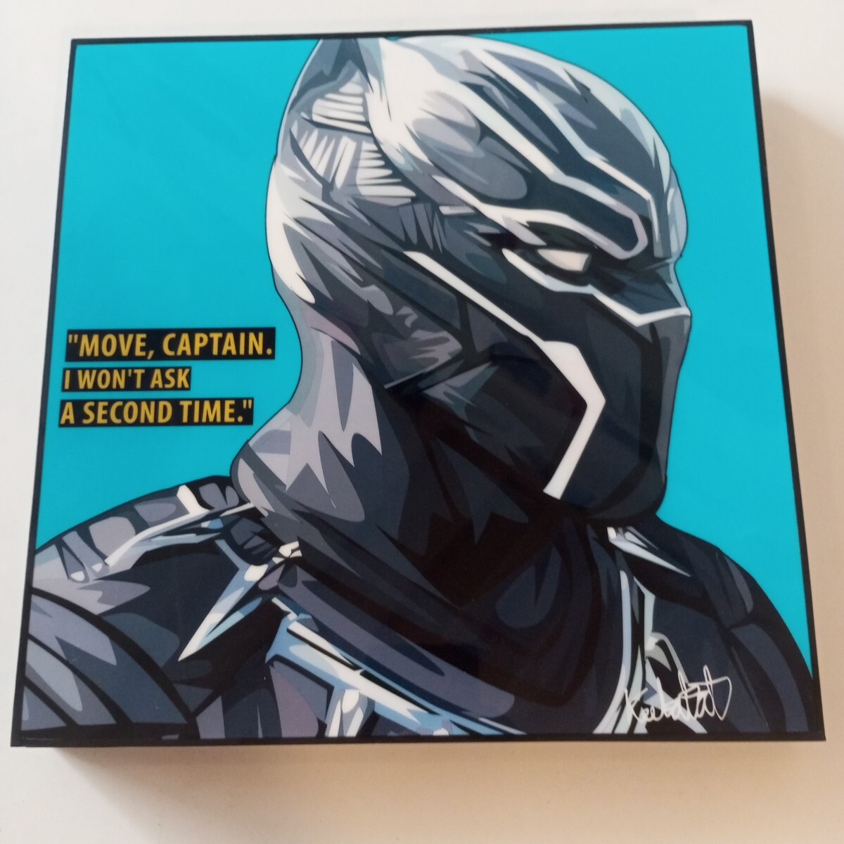 新品&即決!ポップアートボード ポップアートパネル 壁掛け: MARVEL マーベル ブラックパンサー_画像1