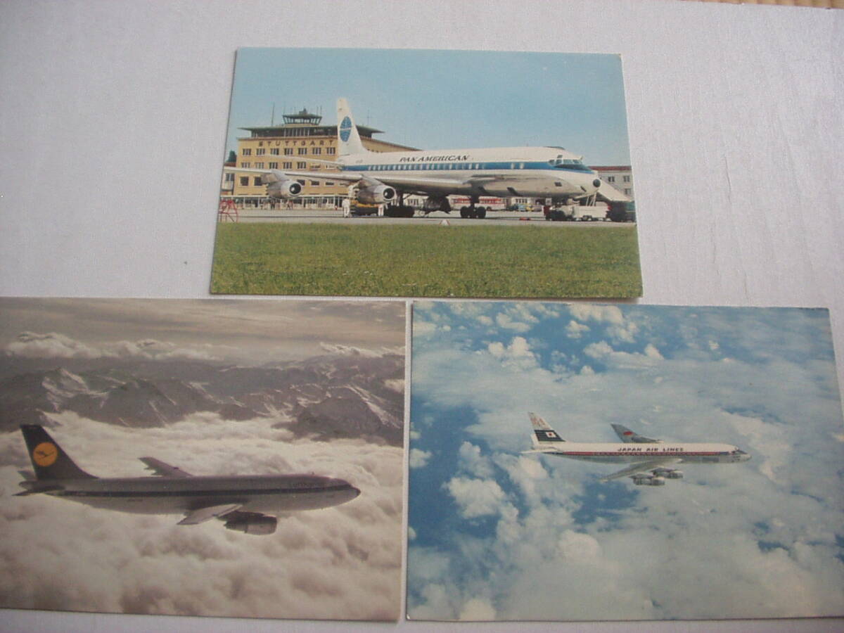 ポストカード 航空機 22枚 昭和 B747-LR MSA ボーイング707 DC-10 カンタス航空 747B ロッキード1011_画像8