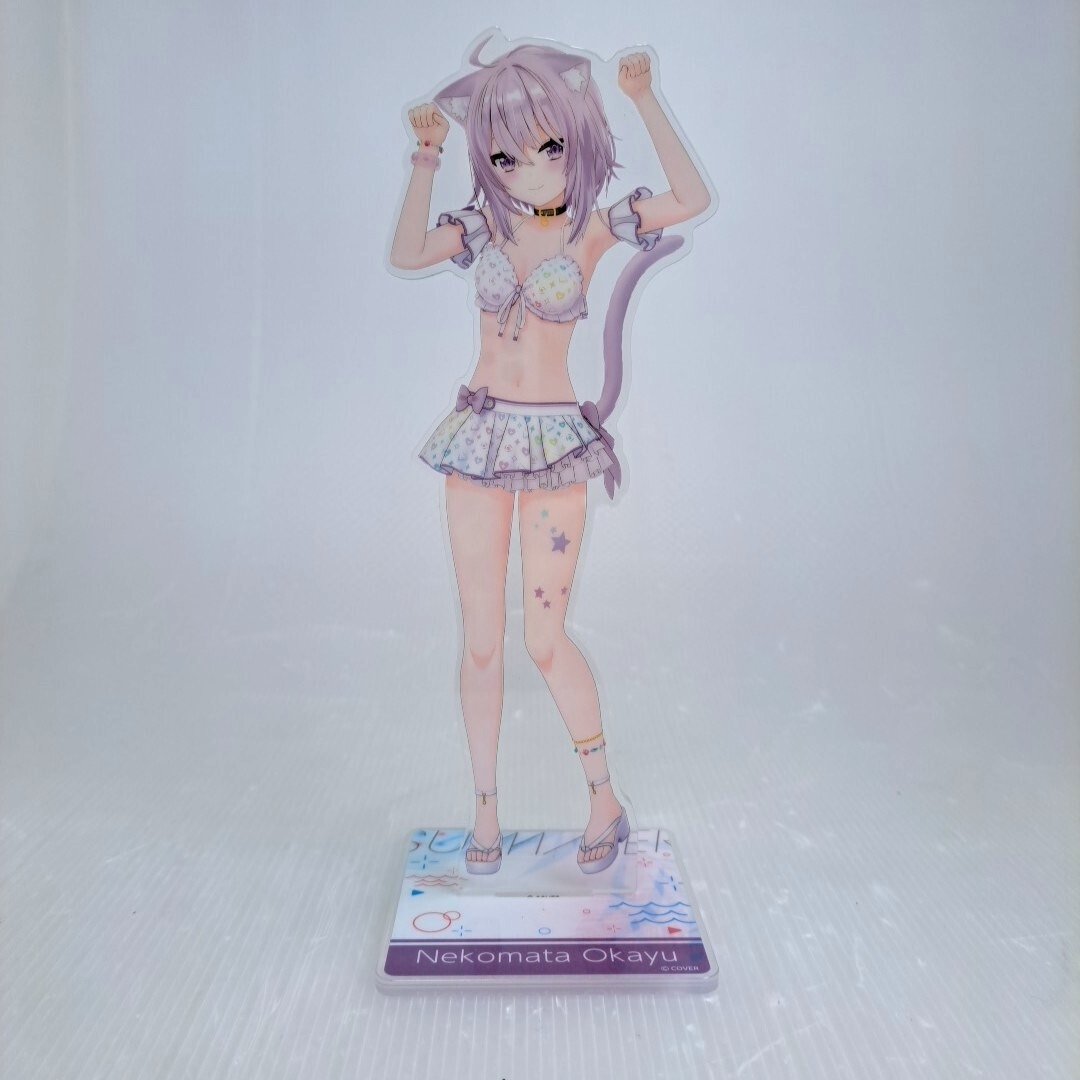 ジャンク 3Dアクリルスタンド ホロライブ 水着 猫又おかゆ_画像2