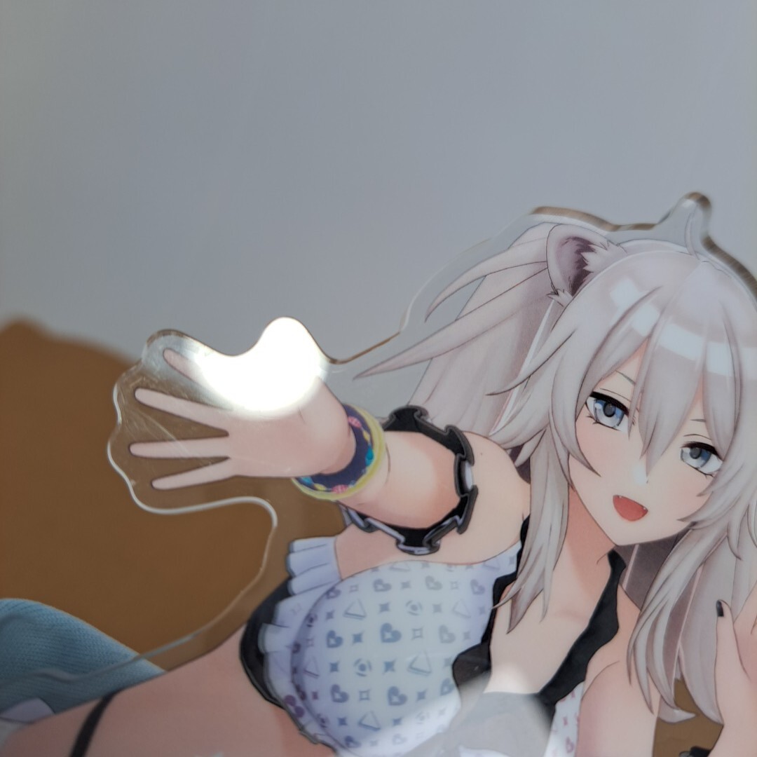 ジャンク　ホロライブ 3Dアクリルスタンド 水着　獅白ぼたん_画像5