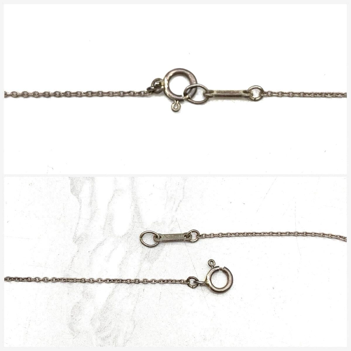 FN17357M TIFFANY&Co ティファニー ビーン 925 刻印 Silver シルバー STERLING レディース ネックレス アクセサリー_画像6