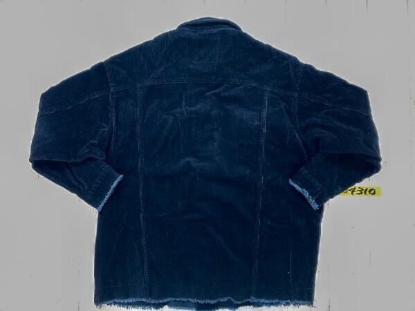ZARA ザラ レディース コーディロイ カットオフ ビッグシルエット ジャケット 小さいサイズ XS 黒_画像2
