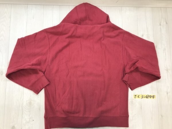 GAP ギャップ メンズ 裏起毛 コットンポリエステル スウェットパーカー S 赤_画像3