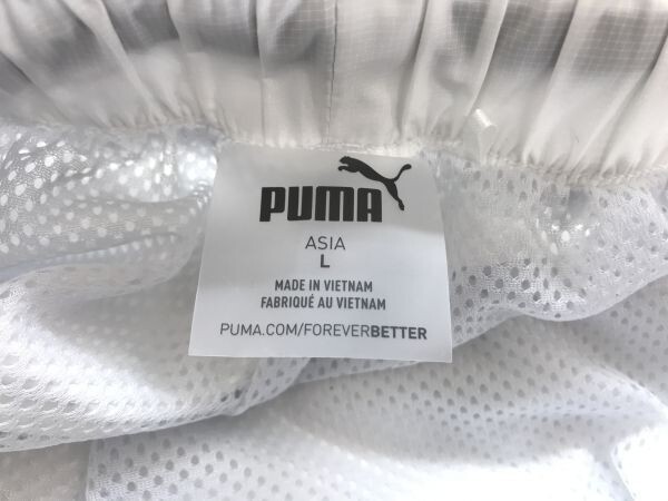 プーマ PUMA ストリート スポーツ トレーニング プラクティス サイドライン イージートラックパンツ ボトムス 裏メッシュ レディース L 白_画像2