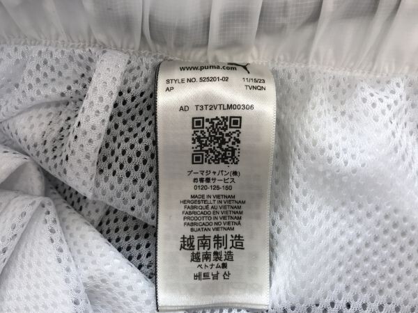 プーマ PUMA ストリート スポーツ トレーニング プラクティス サイドライン イージートラックパンツ ボトムス 裏メッシュ レディース L 白_画像4