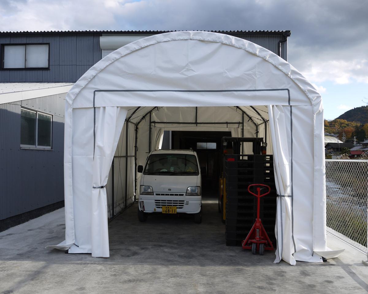 a_SHELLDOME バーチカル4ｘ6 [ シェルドーム テント 倉庫 物置 パイプ 車庫 格納庫 ガレージ 大型 簡易 ]_画像3