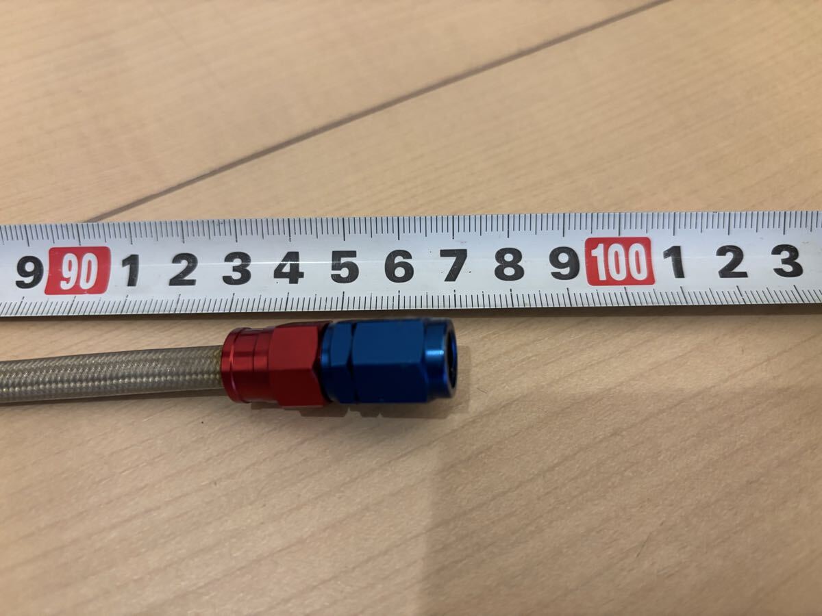 97センチ　970mm スウェッジライン ブルーレッド イージーオーダーブレーキホース ステンレス SWAGE ブレーキホース_画像5