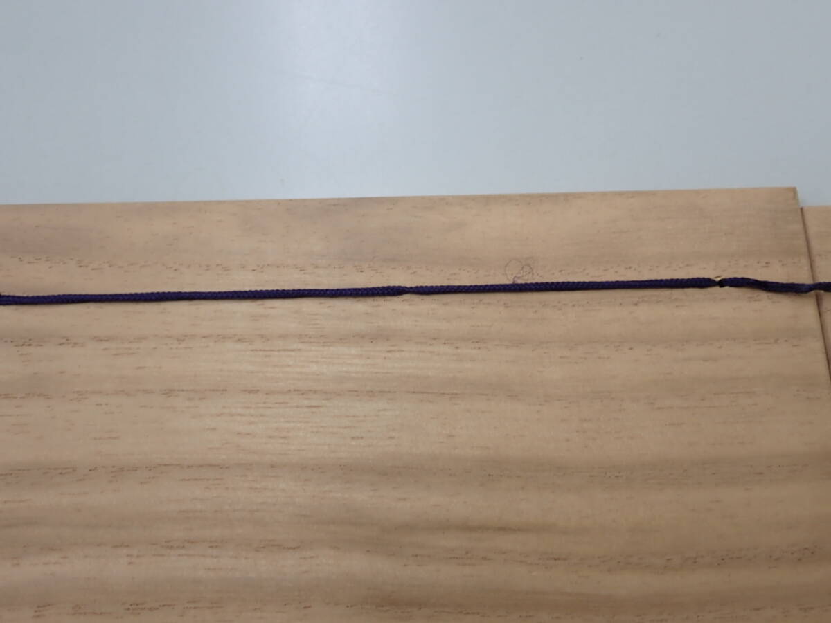 茶道具-161； 器据 桐 茶箱用 小羽根 うぐいす針 鶯針 付き 紙箱付き ★_画像8