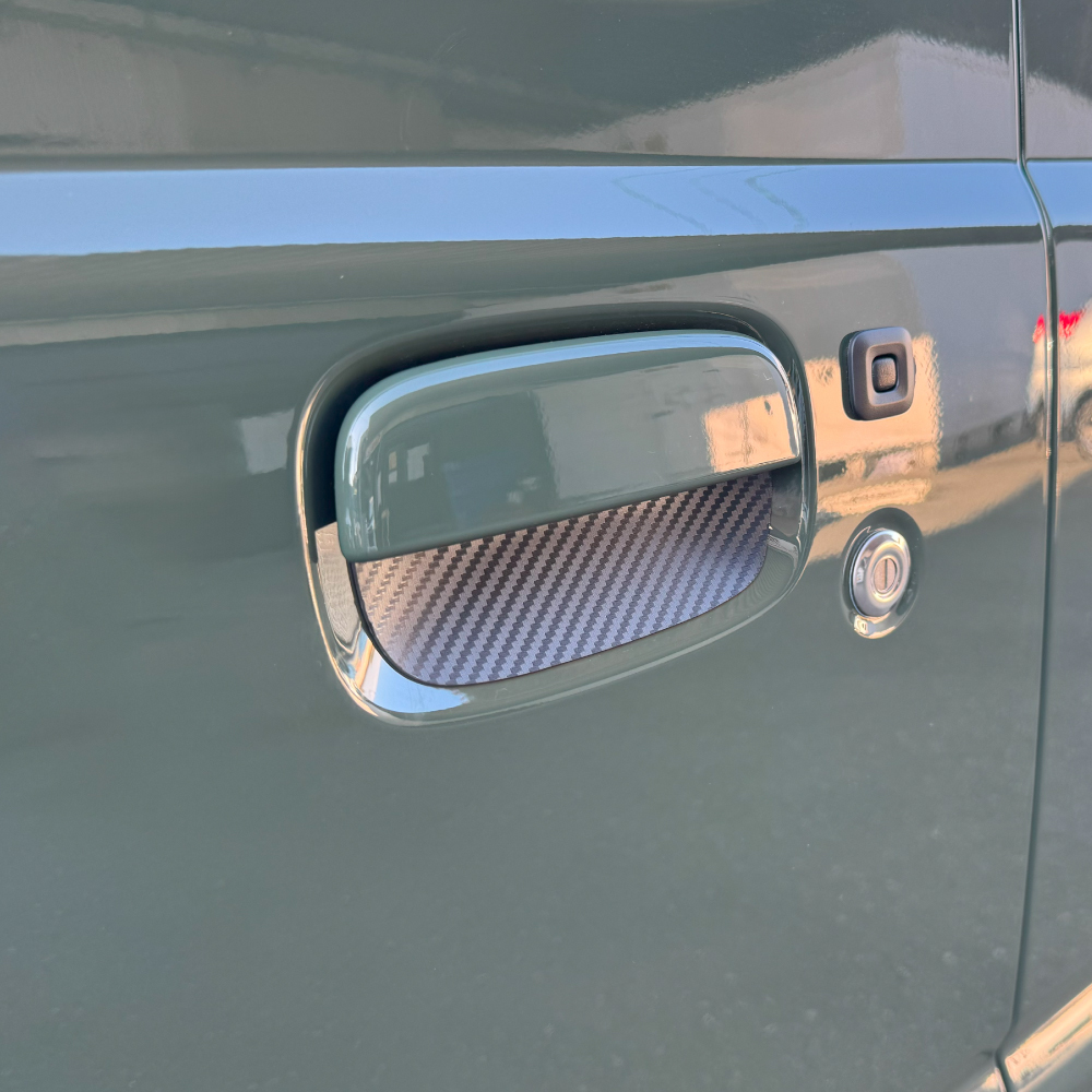 ジムニーノマド JC74W ドアハンドルプロテクター マグネット カーボン調ブラック 傷防止 パーツ_画像9