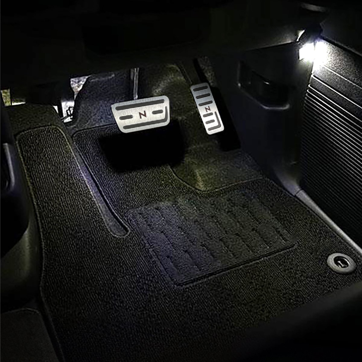 新型 N-BOX NBOX カスタム JF5 JF6 LED フットランプ キット ホワイト イルミネーション ライト_画像6