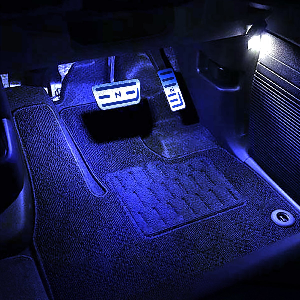 新型 N-BOX NBOX カスタム JF5 JF6 LED フットランプ キット ホワイト イルミネーション ライト_画像7
