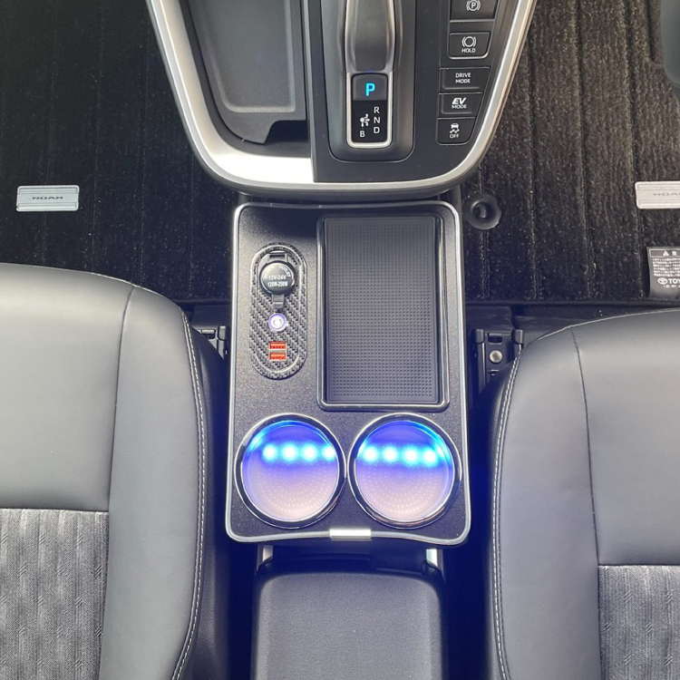 新型 ヴォクシー ノア 90系 コンソールボックス ハイブリッド車専用 収納 ドリンクホルダー シガーソケット パーツ_画像8