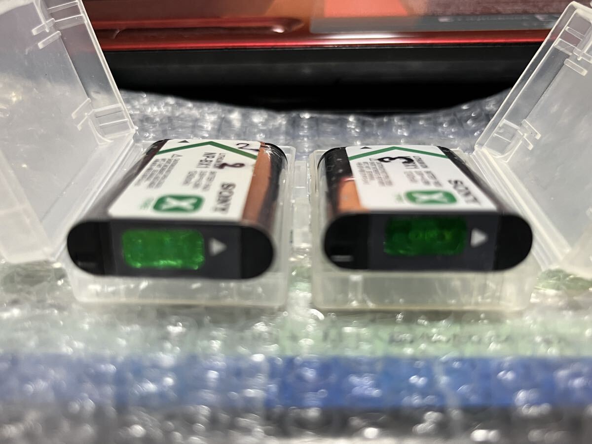 ソニーバッテリーNP-BX1 二個セットケース付き NP-BX1 満充電後計測4 匿名配送 SONY_画像2