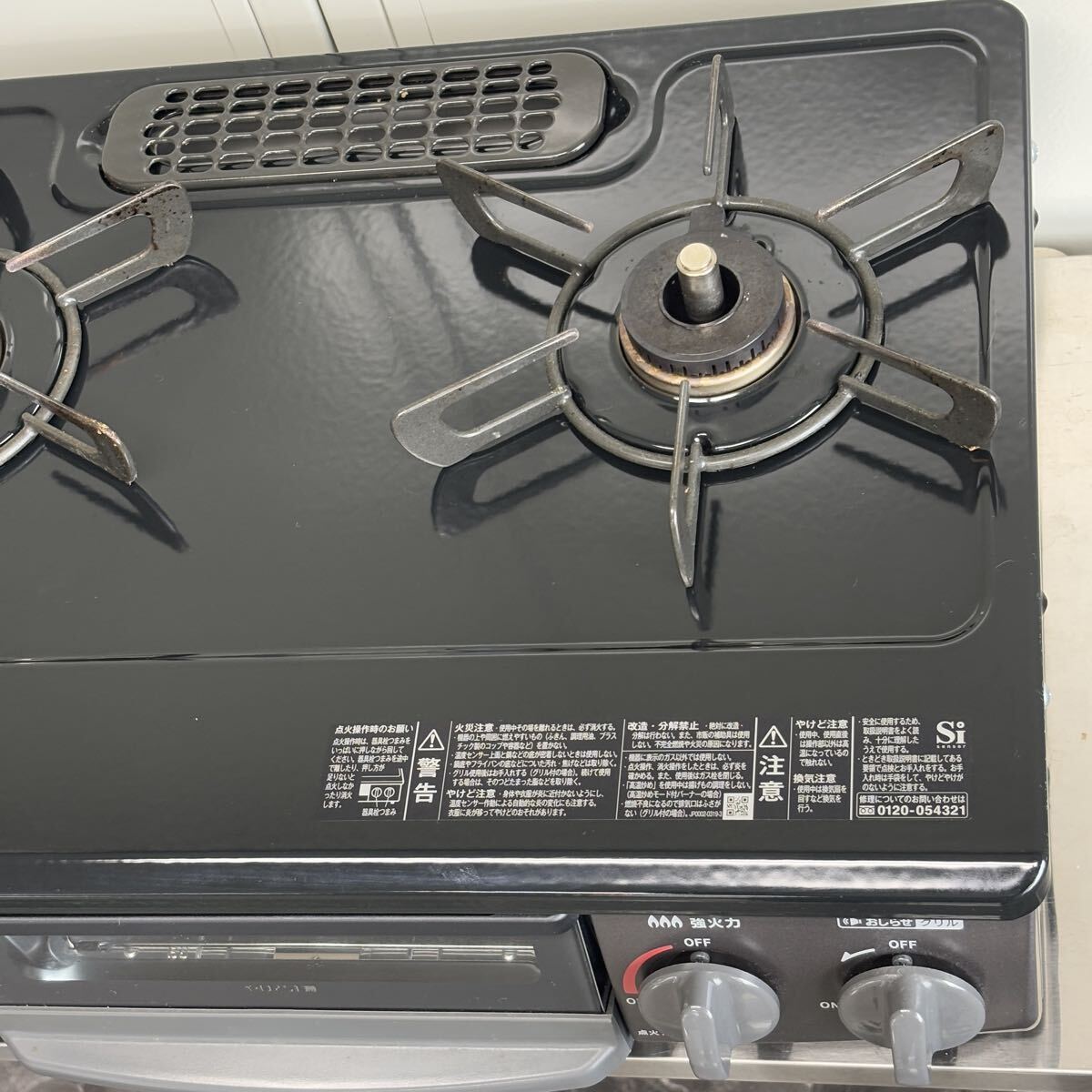 ♪ Rinnai KG35NBKR 2024年製 都市ガス用 ガスコンロ リンナイ ガステーブル 直接引き取り大歓迎 家財便Aランク 横幅56cm 現状品_画像6