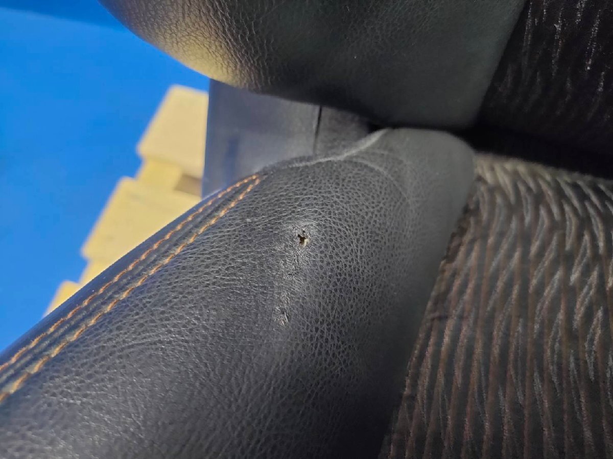 日産 52 エルグランド 後期 ハイウェイスター S 純正 ハーフレザー クロ 運転席 助手席 シート 手動 トリムNO:G 2502490 2E9-3 友_画像6