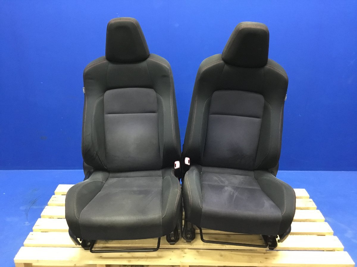 ZVW30 プリウス G`s 後期 クロ 運転席 助手席 フロント シート 左右セット トリムNo: FC20 手動 ヒーター無し 　　　2502536　2E8-3　加_画像1