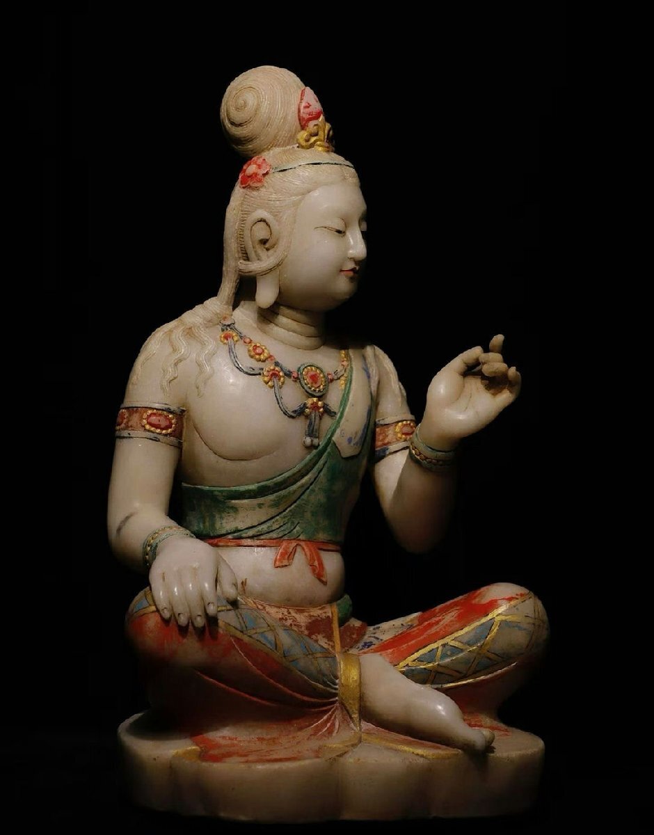 V. журавль перо VR5969 Tang времена . рисовые клецки ... звук . рисовые клецки камень умение скульптура * буддизм старый изобразительное искусство * изображение Будды * маленький . умение * негодный храм старый магазин * негодный храм покупка лот 