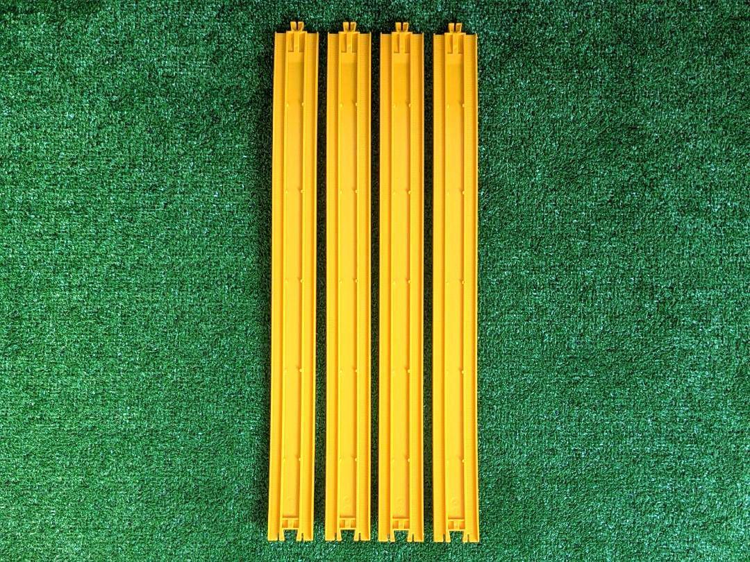 プラレール ニュー坂レール イエロー 黄色 カラー レール 4本 セット 洗浄済_画像4