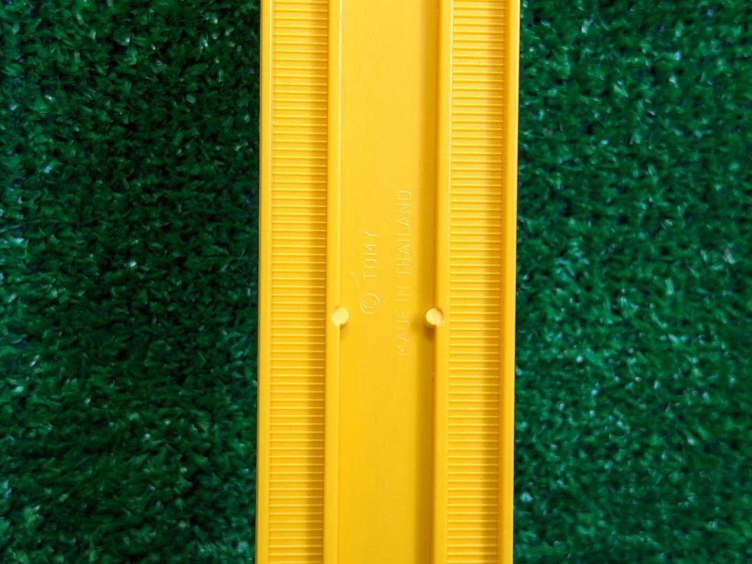 プラレール ニュー坂レール イエロー 黄色 カラー レール 4本 セット 洗浄済_画像7