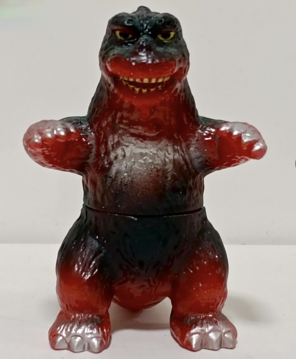 トレフェス オンライン TFO 20 キャラクティクス ゴジラ ミニサイズ レッド×ダークグリーン 全高約80mm トレジャーフェスタ _画像1