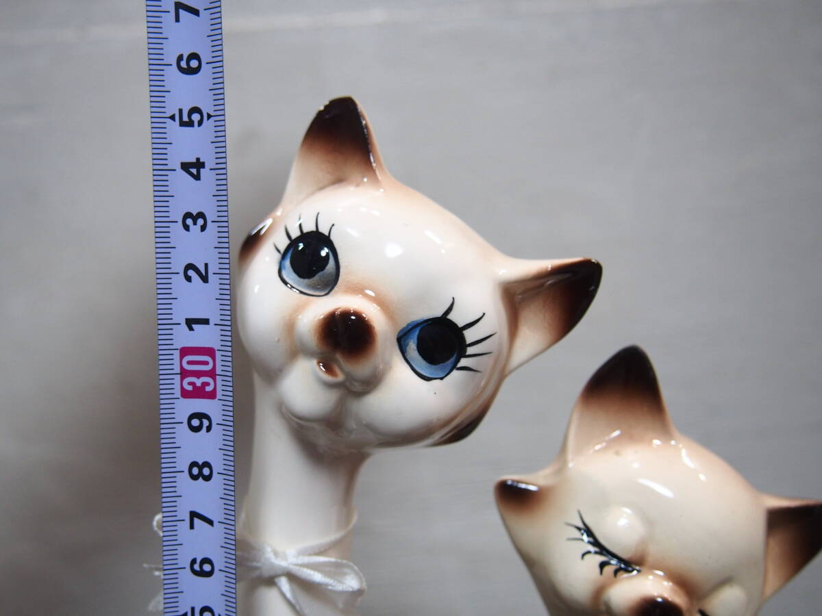 猫　ネコの置物　中古　レトロ　昭和_画像9