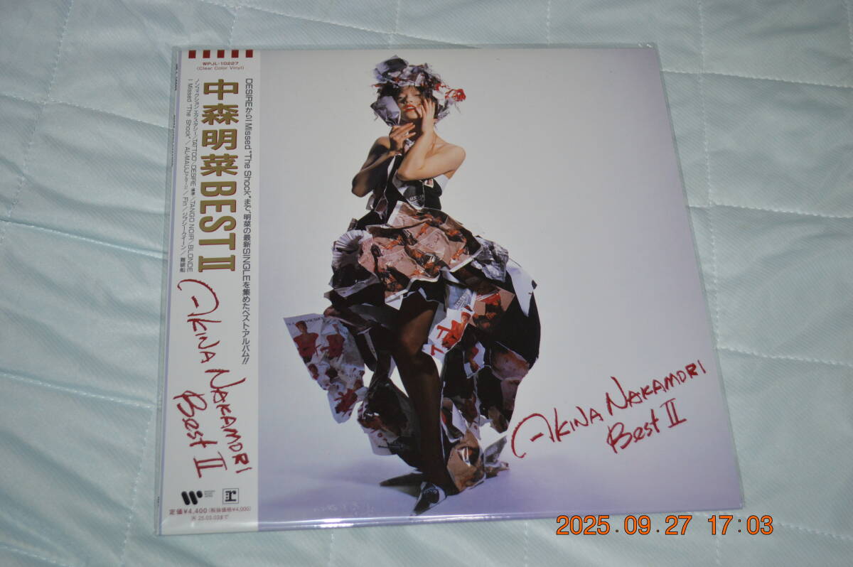 中森明菜 　BEST Ⅱ　クリア・カラーヴァイナル仕様 完全限定盤 　アナログレコード LP_画像1
