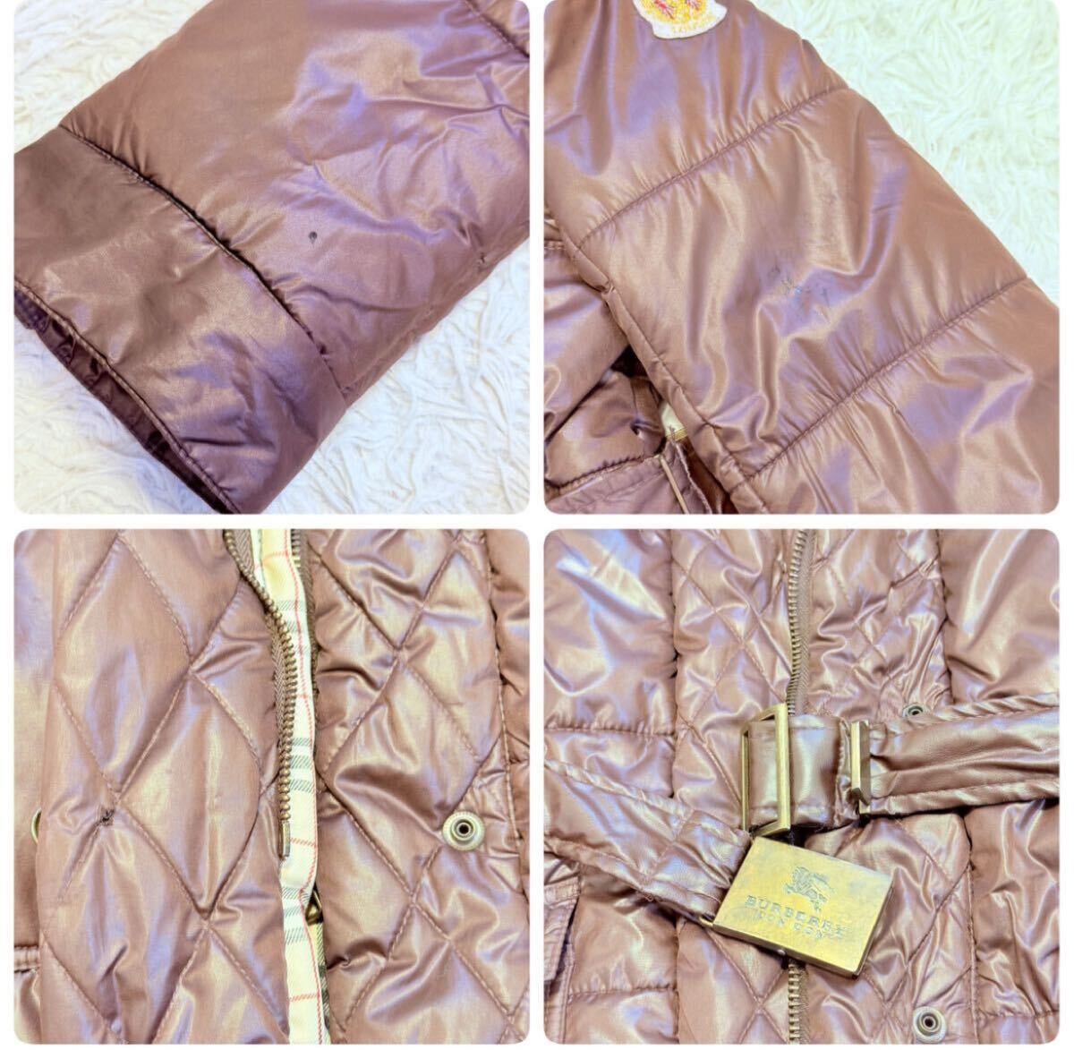 定番/美品◯ BURBERRY LONDON バーバリーロンドン メンズ ビジネス ダウンジャケット コート ブルゾン ノバチェック ワッペン 3way 刺繍_画像9