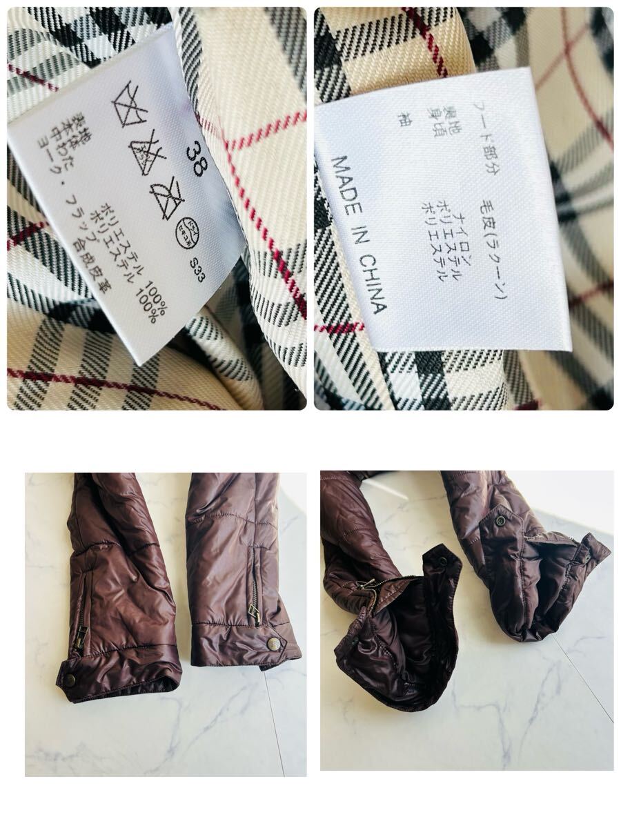 定番/美品◯ BURBERRY LONDON バーバリーロンドン メンズ ビジネス ダウンジャケット コート ブルゾン ノバチェック ワッペン 3way 刺繍_画像5