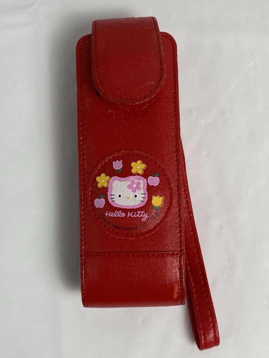 M 中古品/未使用】HELLO KITTY ハローキティ 携帯ケース 4点セット 送料無料 キティ レトロ 小物入れ カオハナ チューリップ エンジェル_画像8