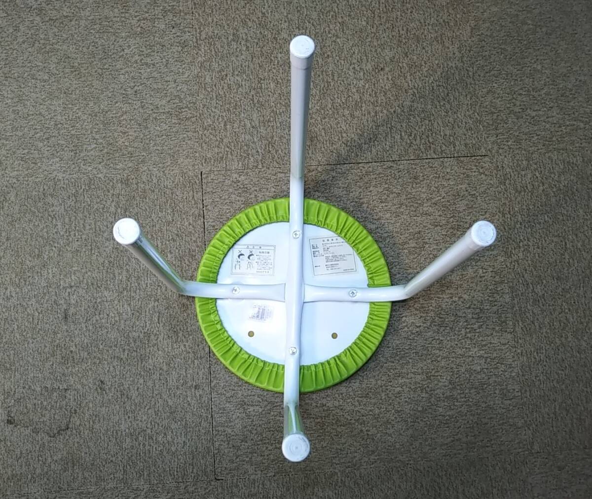 【送料別】【関東一部地域自社便配送可能】▼丸イス　スツール　AC-222　丸椅子▼中古▼グリーン▼A-1495_画像6