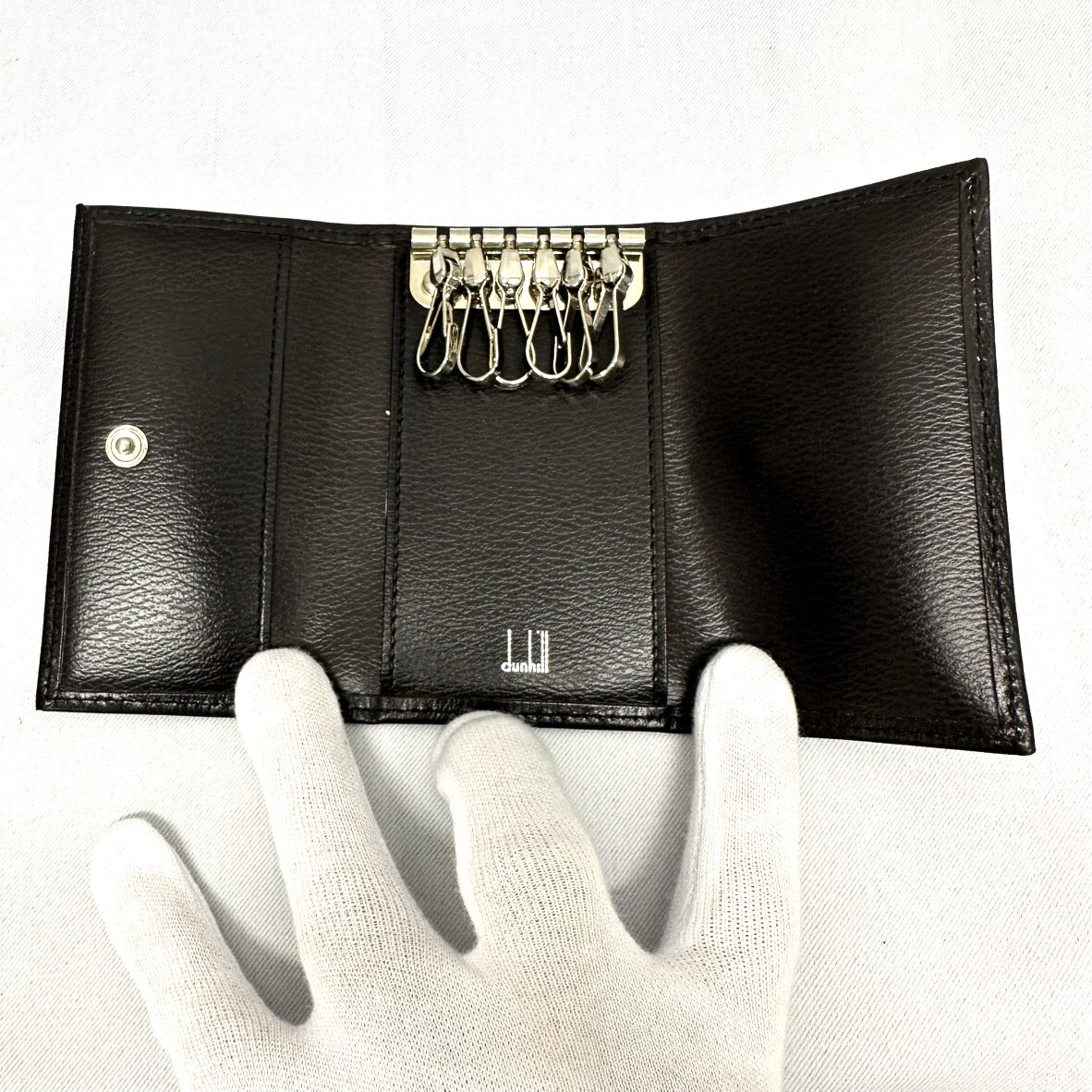 dunhill ダンヒル WY5000B サイドカー レザー 6連 キーケース ブラウン系_画像6