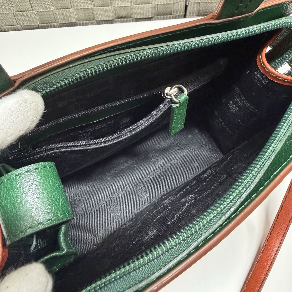 MORABITO モラビト ハンドバッグ 2way レザー 本革 ハンドバッグ オレンジ_画像7