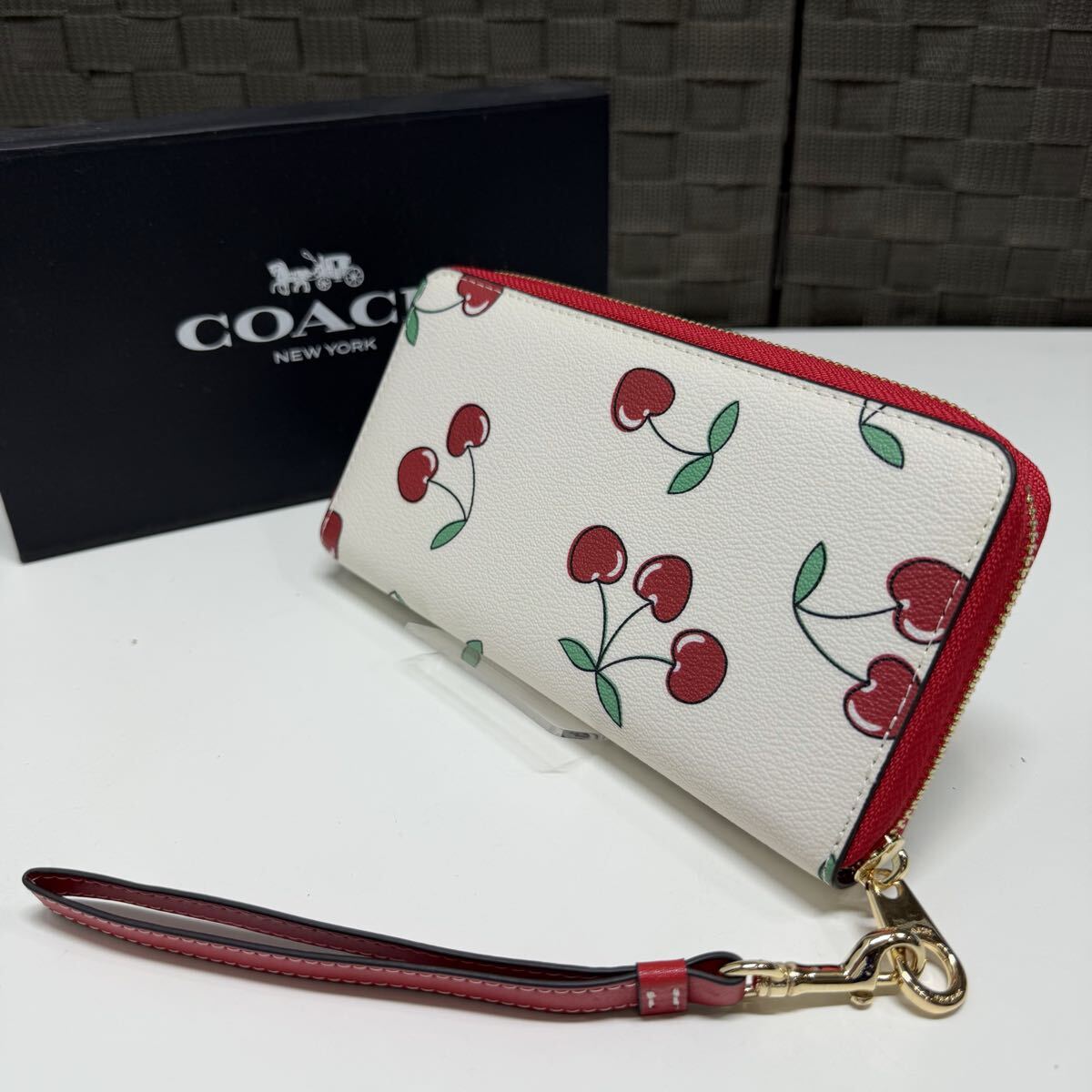 COACH 長財布 チェリー コーチ さくらんぼ_画像4