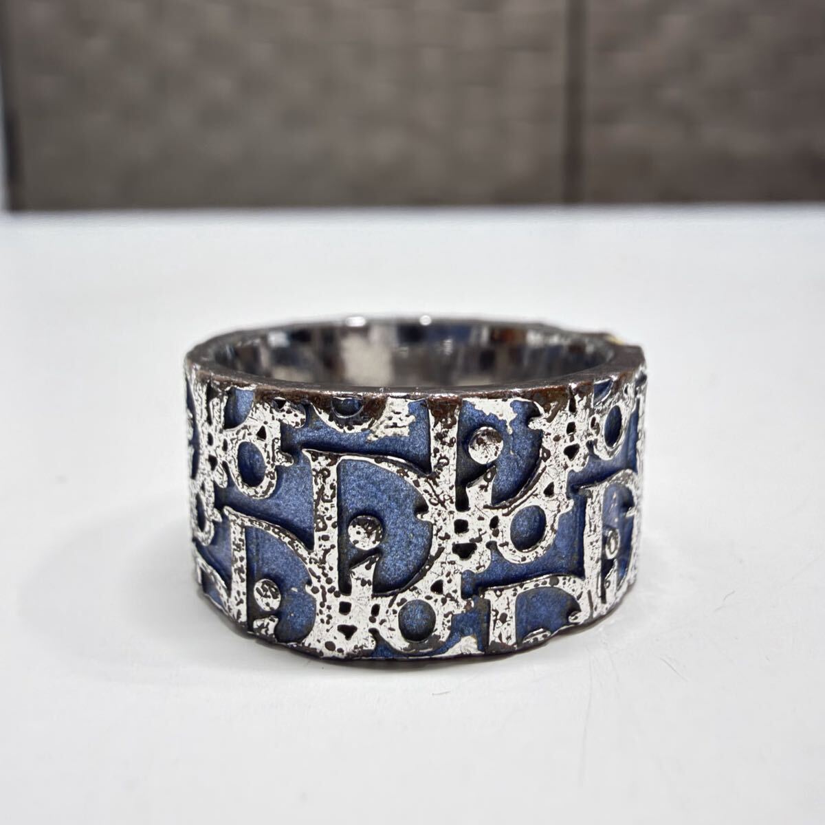 Christian Dior リング トロッター ディオール 指輪 クリスチャンディオール ブルー アクセサリー_画像1