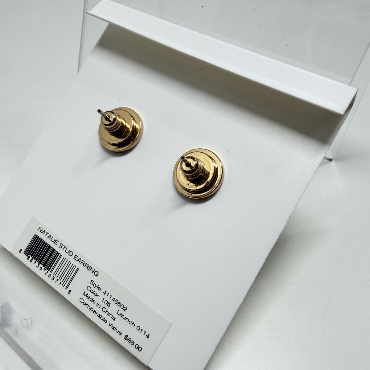 Tory Burch トリーバーチ ピアス ロゴ ゴールド パール　ラインストーン_画像3